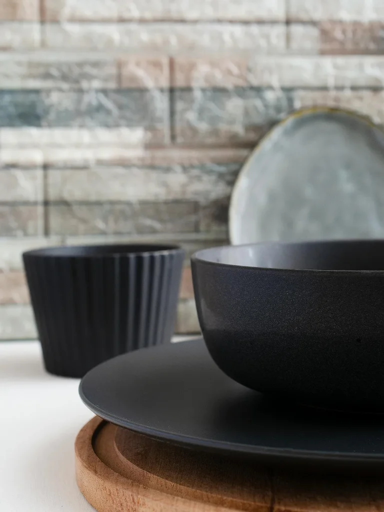 Black Ceramic Bowl Set
